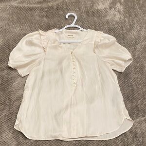 Zadig & Voltaire Cream Puff Sleeve Blouse
